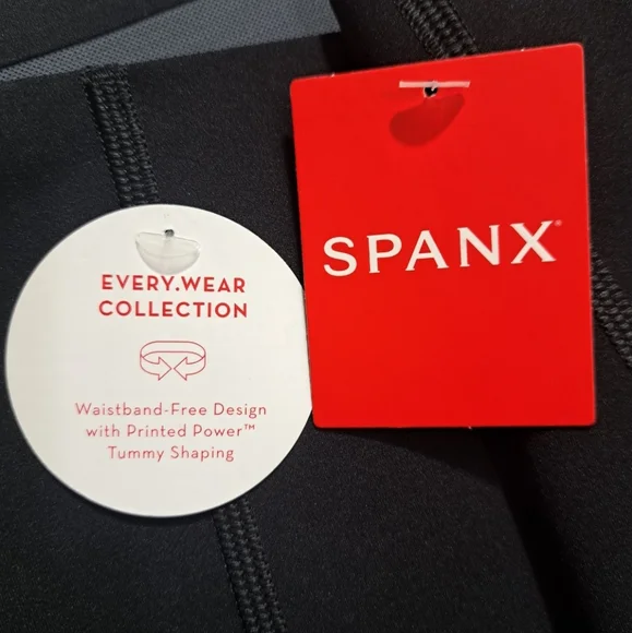 SPANX Women's Every Wear Bike Shorts With Small Pocket Very Black Size Medium - Picture 13 of 16